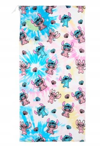 Ręcznik plażowy Stitch & Angel 2w1 z funkcją plecaka lekki i praktyczny