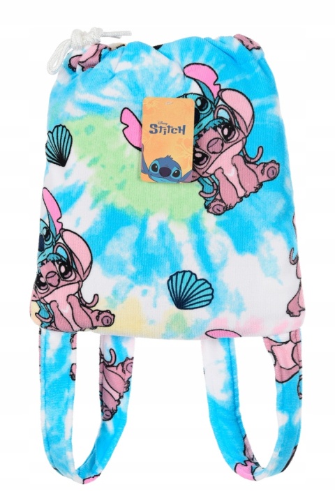 Ręcznik plażowy Stitch & Angel 2w1 z funkcją plecaka lekki i praktyczny