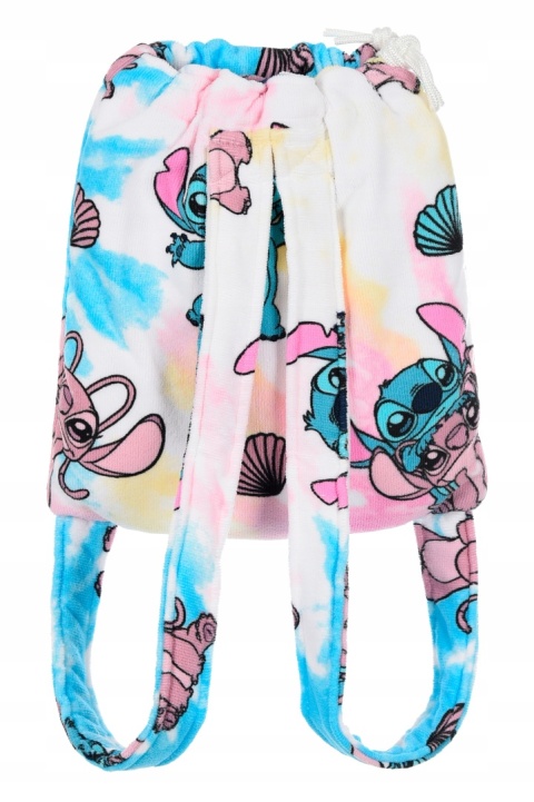 Ręcznik plażowy Stitch & Angel 2w1 z funkcją plecaka lekki i praktyczny