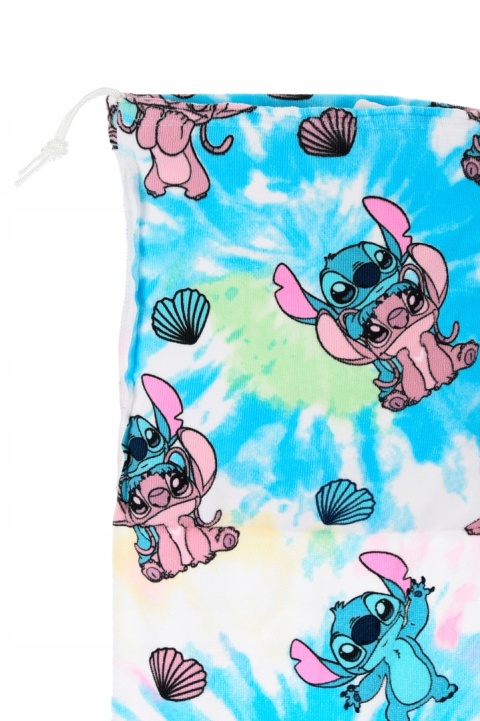 Ręcznik plażowy Stitch & Angel 2w1 z funkcją plecaka lekki i praktyczny