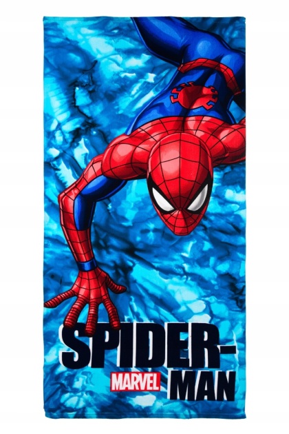Ręcznik plażowy duży Spiderman Marvel szybkoschnący 70 x 140 cm