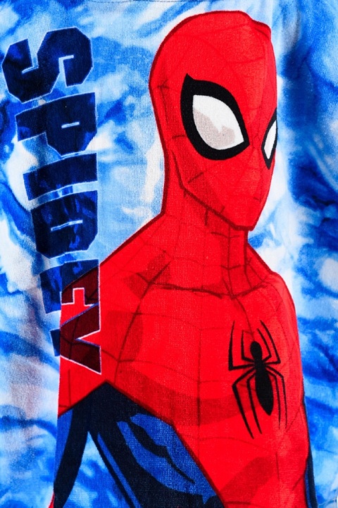 Ręcznik z kapturem ponczo kąpielowe SPIDERMAN 55 x 110 cm