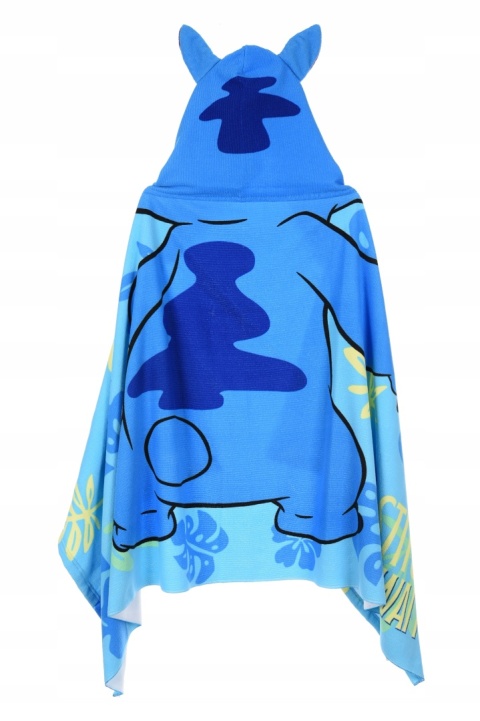 Ręcznik z kapturem ponczo kąpielowe LILO i STITCH 70 x 140 cm na prezent