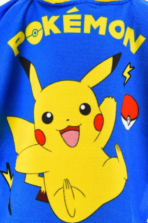 Ręcznik z kapturem ponczo kąpielowe POKEMON 55 x 110 cm