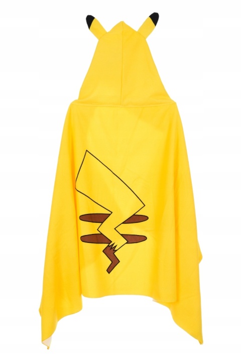 Ręcznik z kapturem ponczo kąpielowe POKEMON 70 x 140 cm PIKACHU na prezent