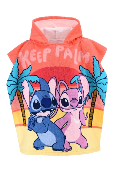 STITCH Poncho ręcznik z kapturem na basen plażę szybkoschnące 55x110 cm