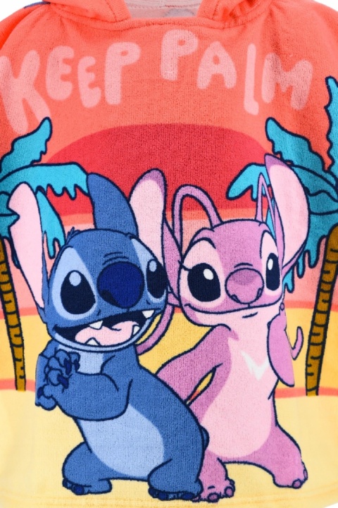 STITCH Poncho ręcznik z kapturem na basen plażę szybkoschnące 55x110 cm