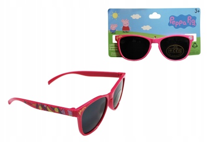 Okulary przeciwsłoneczne UV400 ŚWINKA PEPPA Pepa Pig dla dziewczynki