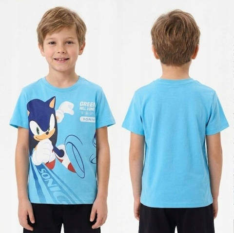 T-shirt dla chłopca Sonic the Hedgehog krótki rękaw