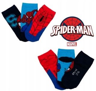 3 x Stopki chłopięce SPIDERMAN MARVEL