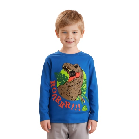 T-shirt dla chłopca długi rękaw Jurassic World