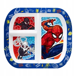 Talerzyk dzielony z trzema przegródkami SPIDERMAN MARVEL dla chłopca