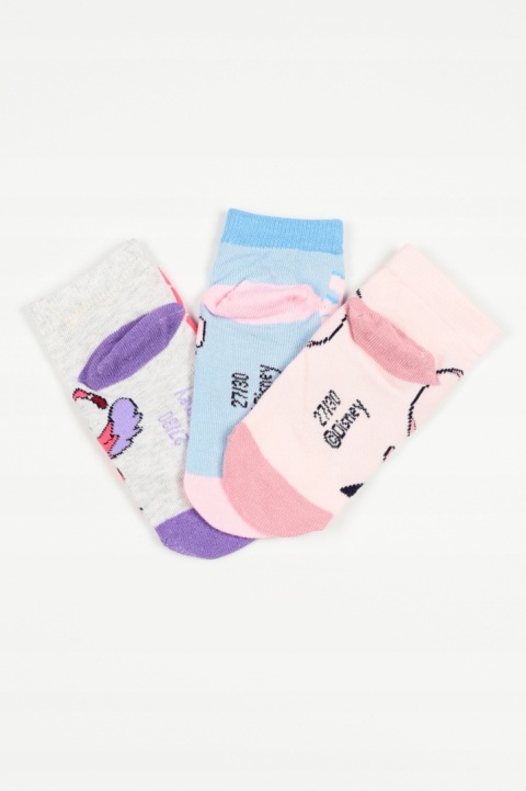 Zestaw 3 par skarpetek Lilo & Stitch Disney Stopki dla dziewczynki