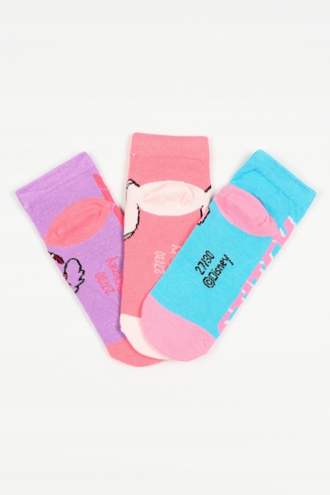 Zestaw 3 par skarpetek Lilo & Stitch Disney Stopki dla dziewczynki