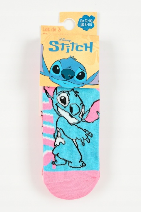 Zestaw 3 par skarpetek Lilo & Stitch Disney Stopki dla dziewczynki