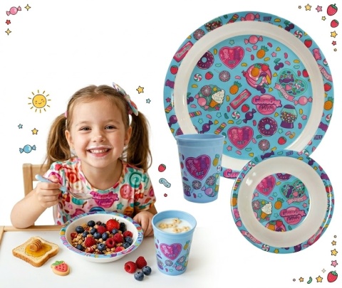 Zestaw naczyń Candy Kids